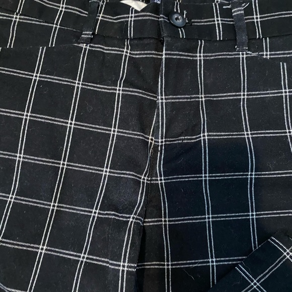 Mid rise checkered slim dress pants - Picture 3 of 3